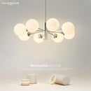 Nordic Living Room Chandelier Glass Ball Ceiling Lamp by Ljojo