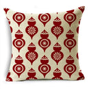 Ljojo Merry Christmas Linen Pillowcase Cushion Cover 45x45cm