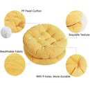 Ljojo Meditation Floor Cushion for Kids and Adults - Large Round Seat Pillow