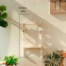 Ljojo™ Macrame Floating Shelf with Sticks - Boho Home Decor & Plant Display