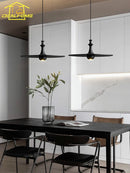 Ljojo Minimalist Black Flying Saucer Pendant Light LED GU10 Home Decor Study Bar Restaurant