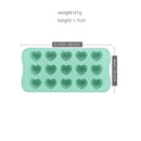 Ljojo 15-Hole Heart-Shaped Chocolate Silicone Mold for Baking and Candy Making