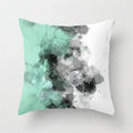 Ljojo Mint Green Geometric Animal Print Pillowcase for Home and Office Decor