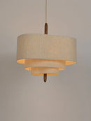 Ljojo Japanese Fabric Chandelier Medieval Living Room Pendant Light Suspended Light