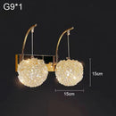 Crystal Ball Wall Lamp Luxury Bedroom Lighting by Ljojo Princess Room Decor Lychee Trendy