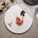 Ljojo Matte Stone Ceramic Plate Set for Molecular Cuisine and Desserts