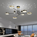Ljojo LED Chandelier: Modern Smart Remote Ceiling Pendant Light