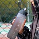 Ljojo 1L Sport Water Bottle with Straw - Portable Gym Fitness Hydration Jug