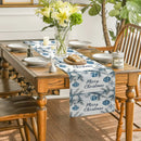 Festive Fir Snowflake Table Runner for Ljojo - Farmhouse & Wedding Decor