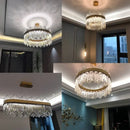 Gold Crystal Chandelier Pendant Light for Elegant Home Decor by Ljojo