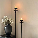 Ljojo Medieval Retro Candlestick Led Floor Lamp for Living Room Bedroom Decor Lighting