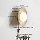 Ljojo LED Wall Lamp - Nordic Modern Design - Yellow Stone - Pull Chain - Home Decor