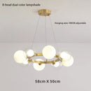 Ljojo Modern Nordic Magic Bean Pendant Lights Stylish Bubble Chandelier for Living Room