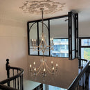 French Retro Pearl Chandelier Crystal Pendant Lamps for Home Decor by Ljojo