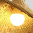 Bamboo Wood Rattan Chandelier Pendant Light for Stylish Living Room Decor by Ljojo