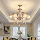 French Living Room Crystal Glass Chandelier Minimalist Modern Luxury Dining Bedroom Villa Hanging Lights Ljojo