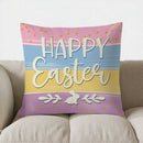 Easter Bunny Pillow Cover with Flowers and Eggs - Ljojo