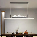 Ljojo Long Wooden Grain Restaurant Pendant Light Modern Tea Room Lighting Fixtures