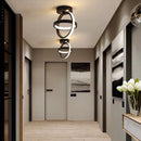 Modern LED Dimmable Ceiling Light 2 Ring Creative Living Room Hallway Balcony Office Lighting by Ljojo