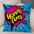 Ljojo Letters Print POP ART Pillowcase - Home Decor Cushion Cover