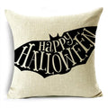 Black White Happy Halloween Trick Or Treat Pillowcase for Ljojo Décor
