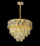Ljojo Gold Modern Chandelier Crystal Lamp | Luxury Round LED Light Fixture