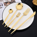 Ljojo Mirror Gold Stainless Steel Dinner Knives Set for Home & Restaurant