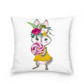 Easter Bunny Polyester Throw Pillow for Home Decor Sofa by Ljojo