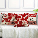 Ljojo Love Print Pillowcase - Romantic Sweet Home Decor & Gift
