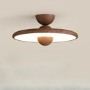 Nordic LED Ceiling Light Walnut Color Modern Indoor Lighting by Ljojo