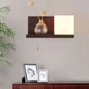 Ljojo LED Wood Wall Lamp for Bedroom Living Room Study-area