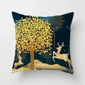 Golden Tree Forest Pillow Case by Ljojo: Car/Home Sofa Bed Decor, 45x45cm Decorative Cushion Cover