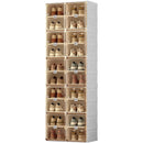 Ljojo™ Shoe Storage Box: Folding Organizer Rack with Magnetic Clear Door