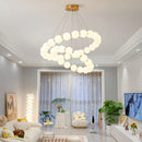 Modern LED Chandelier for Living Room Nordic Dining Room Pendant Lamps by Ljojo