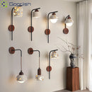 Japanese Yellow Cave Stone LED Wall Lamps Art Hanging Lights for Home Decoration by Ljojo