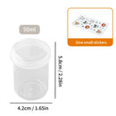 Ljojo Transparent Sealed Pill Box | Travel Pill Organizer Box | Dustproof Tablet Bottles