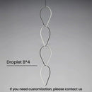 Ljojo Minimalist Line Chandeliers: Elegant LED Pendant Lighting with Magnetic Suction Connection
