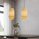Nordic Wabi-Sabi Fabric Led Pendant Chandelier by Ljojo