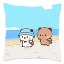 Cute Panda Bears Printed Pillow Case for Sofa Decoration by Ljojo