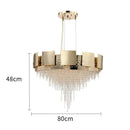 Italian K9 Crystal Pendant Lights Luxury Gold Chandelier for Bedroom Living Dining Room - Ljojo