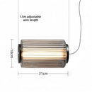 Nordic Cylindrical Glass LED Pendant Light | Luxury Minimalist Hanging Lamp for Home - Ljojo