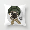 Cute Pug Bulldog Pillowcase for Living Room Decor - Ljojo Home Decor