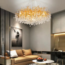 LED Crystal Water Drop Chandelier Lamp for Nordic Luxury Home Decor by Ljojo