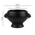 Ljojo Lion Head Ceramic Soup Bowl with Embossed Handle - Set of 2