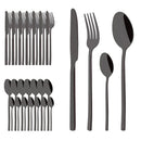 Ljojo 32-Piece Gold Stainless Steel Cutlery Set - Western Kitchen Flatware