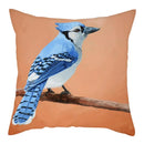 Blue Bird Print Cushion Cover by Ljojo - Home Decor Pillow Case for Sofa Bed