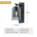Ljojo Luxury Double Glass Wall Lamp: Modern Nordic Design for Home, Restaurant, or Staircase