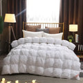Ljojo Luxury Goose Down Quilted Cotton Winter Comforter Blanket