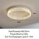 Modern LED Ceiling Light Dimmable Round Fixture for Living Room Dining Bedroom by Ljojo