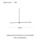 Ljojo Minimalist Line Chandeliers: Elegant LED Pendant Lighting with Magnetic Suction Connection